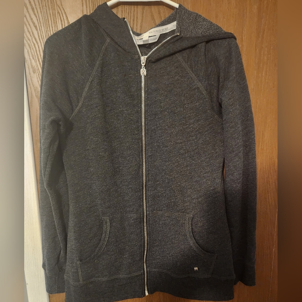 Victoria's Secret Charcoal Zip-Up Jacket